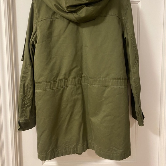 ERDEM x H&M Men Pile Lined Cotton Parka Khaki Green Coat Jacket, size M - Picture 4 of 7